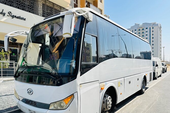 33 Seater Luxury Bus Rental Dubai - Using the bus for Abu Dhabi or Sharjah