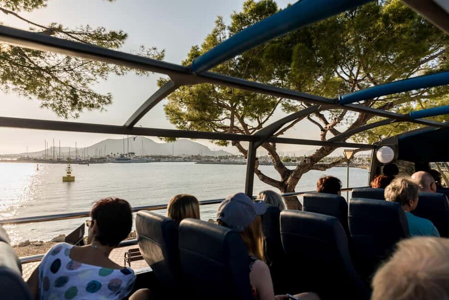 Alcudia: ALCUDIA City TOUR Open Top Bus, open-top bus tour - The luxury residential area and Alcudia’s old walls