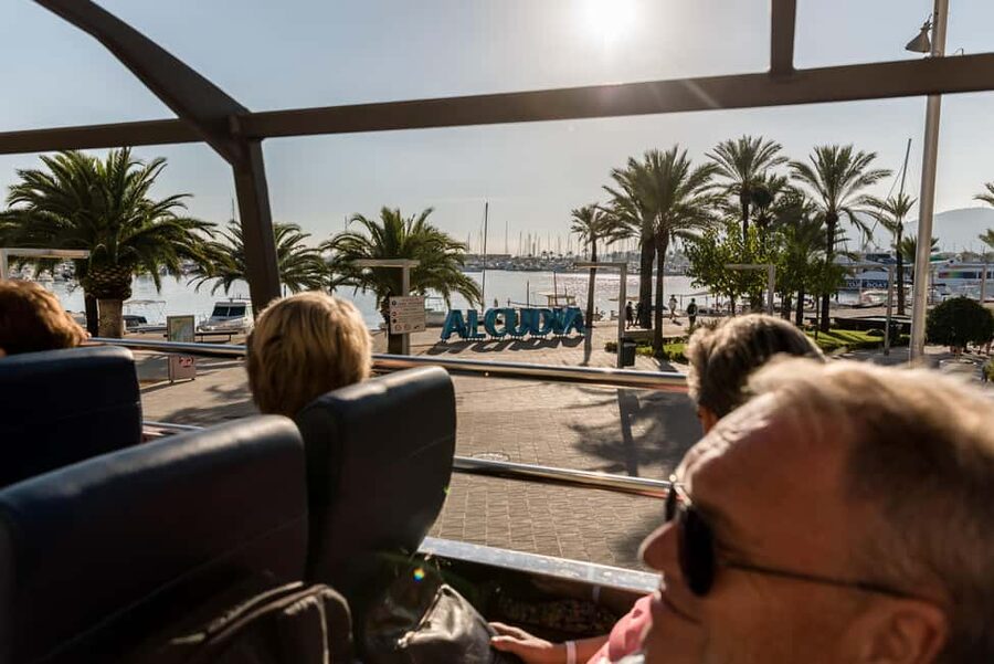 Alcudia: ALCUDIA City TOUR Open Top Bus, open-top bus tour - What the live guide adds