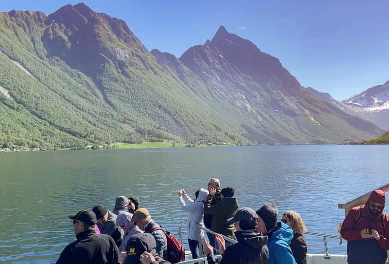 All About the Fjords, in one tour by bus & boat from Ålesund - Øye and the road into Norangsdal Valley