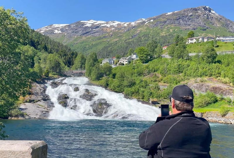 All About the Fjords, in one tour by bus & boat from Ålesund - Ljøen viewpoint and the big fjord view