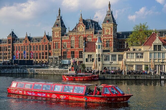 Amsterdam Hop-On Hop-Off 24h or 48h Bus and Boat Option - The bus stops, from the harbor to the Museumplein
