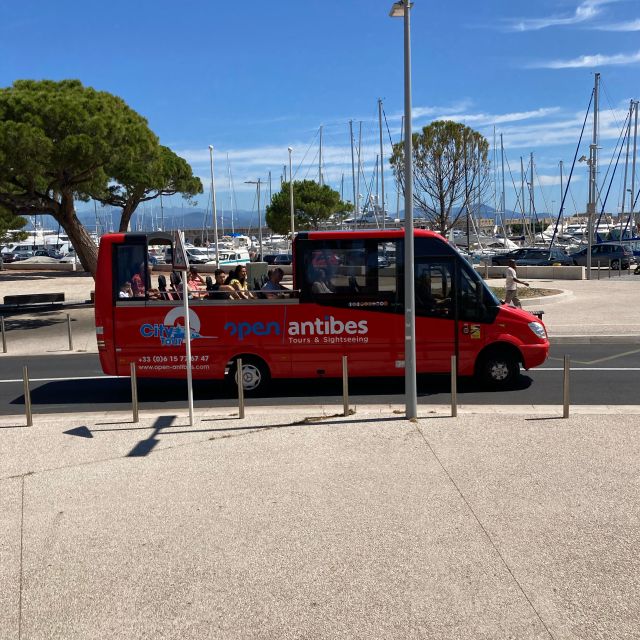 Antibes: 1 or 2-Day Hop-on Hop-off Sightseeing Bus Tour - Place Guynemer puts you beside old Antibes