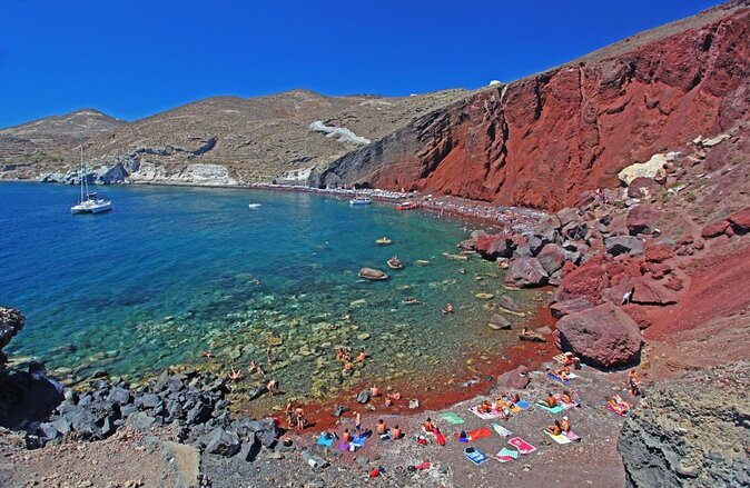 Archaeological Bus Tour to Akrotiri Excavations & Red Beach - Key points before you book