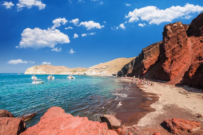 Archaeological Bus Tour to Akrotiri Excavations & Red Beach - Red Beach is striking, but the walk matters