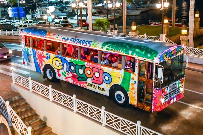 Aruba Nightlife and Barhopping on Chogogo Party Bus - Cruising through Downtown Aruba to the next venue