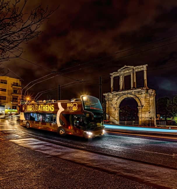 Athens: Big Bus Live-Guided Night Tour by Open-Top Bus - Athens at Night From a Double-Decker Seat