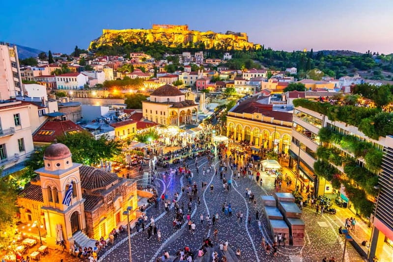 Athens: Big Bus Live-Guided Night Tour by Open-Top Bus - The Acropolis Museum and the First Big View