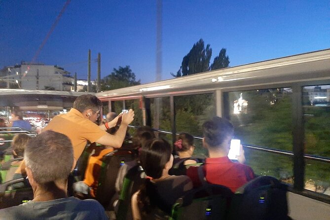 Athens City Night Tour with Open-Top Bus - The Panathenaic Stadium under the lights