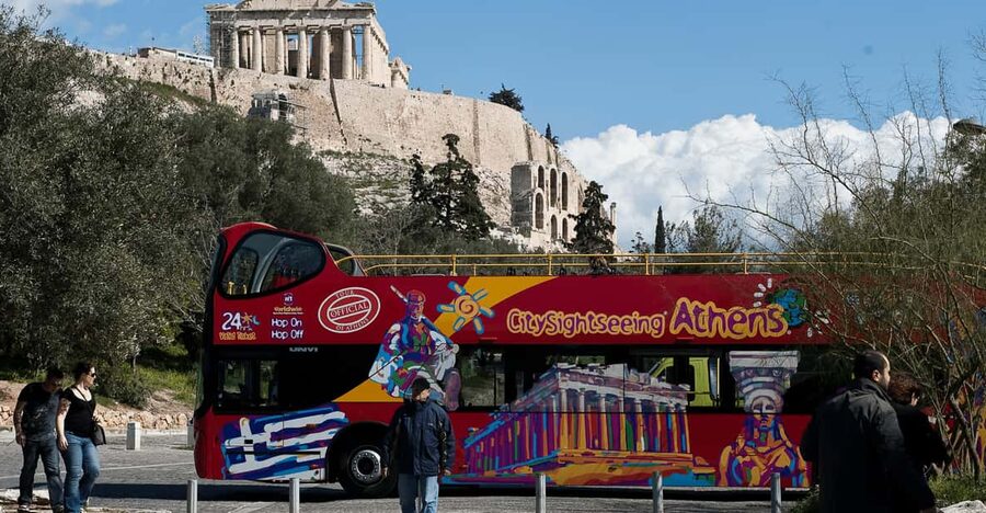 Athens: Hop-On-Hop-Off & Acropolis & Acropolis Mus.& 3 audio - Ride the Athens bus to get your bearings