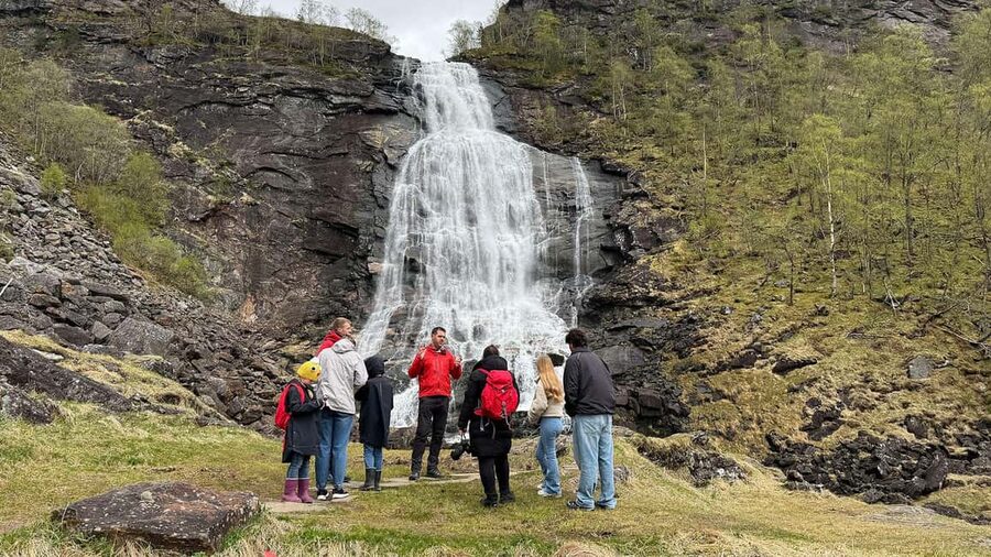 Bergen: Hardangerfjord & Waterfalls Bus Tour with Apple Pie - Stone Age carvings at Salthammeren