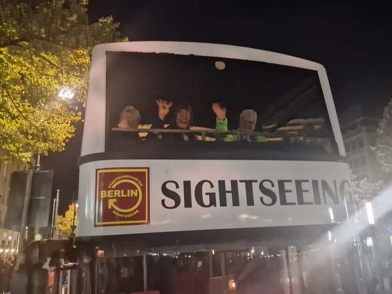 Berlin: Bus Tour by Night with Live Commentary - Starting on Kurfürstendamm