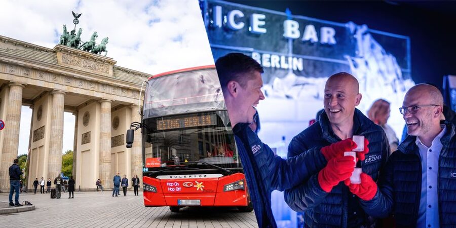 Berlin: Hop-On Hop-Off Bus and Icebar Ticket Combo - Checkpoint Charlie and Potsdamer Platz