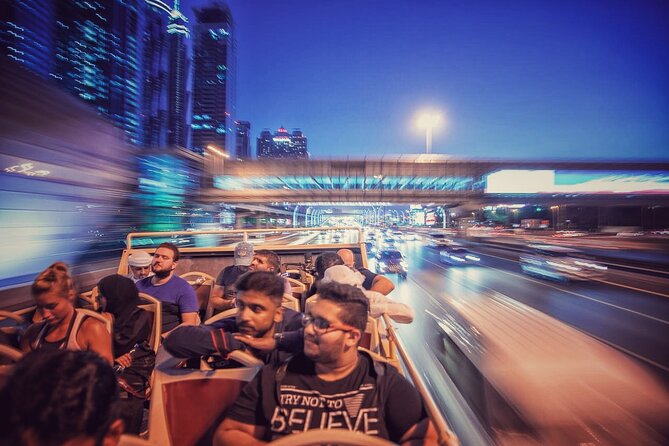 Big Bus Dubai Open Top Night Tour - Commentary, guides, and what you will learn