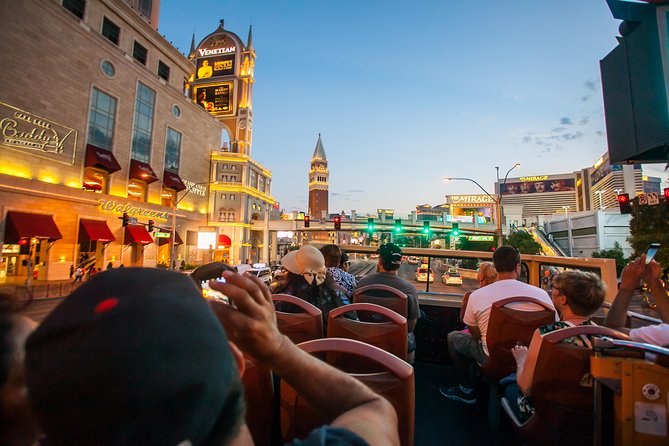 Big Bus Las Vegas: Sightseeing Night Tour by Open-Top Bus - The Welcome to Fabulous Las Vegas Sign stop