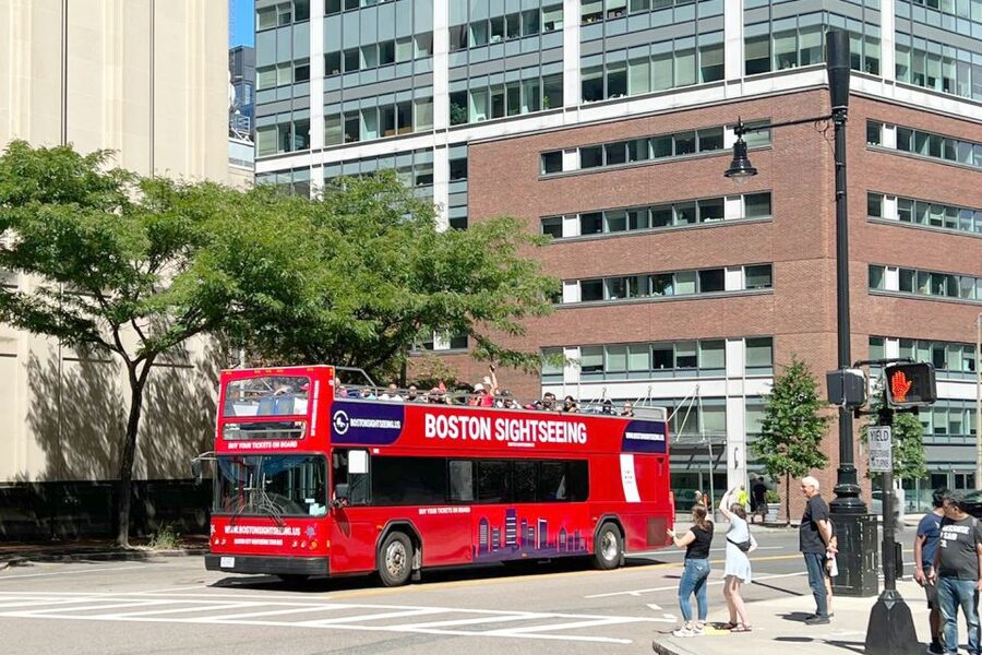 Boston Sightseeing: Single Ride Pass With Double-Decker Bus - Boston Public Library, Trinity Church, and Back Bay