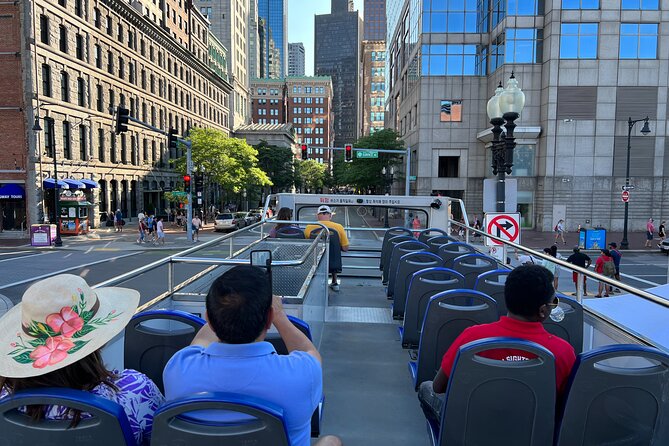 Boston Sightseeing Single Ride Pass With Double Decker Tour Bus - Back Bay, Copley Square, and the library