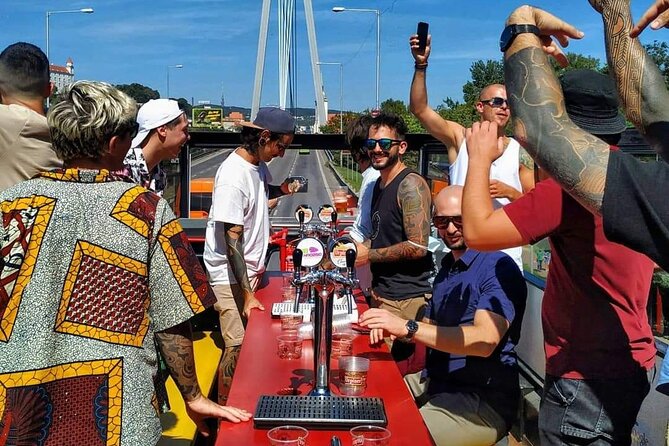 Bratislava Double Decker Beer Tour - A sightseeing bus with a party setting