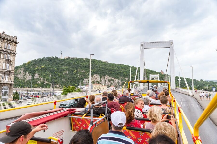 Budapest: City Sightseeing Hop-On Hop-Off Bus Tour & Extras - Getting your first look at Budapest from the red route