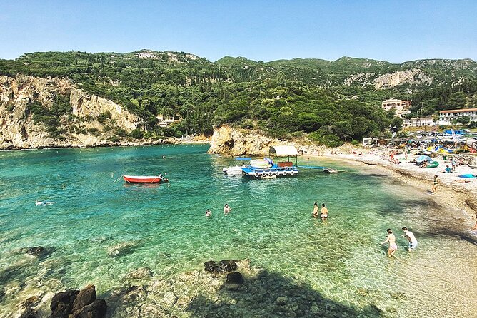 Bus Trip with Swim to Paleokastritsa and Olive Oil Museum - Makrades adds a traditional village pause