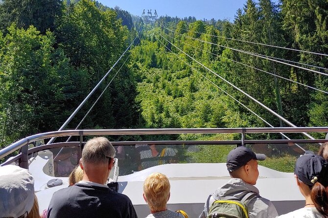 CabriO World's first Open Top Cable Car Ticket to Mt Stanserhorn - The old funicular begins the climb