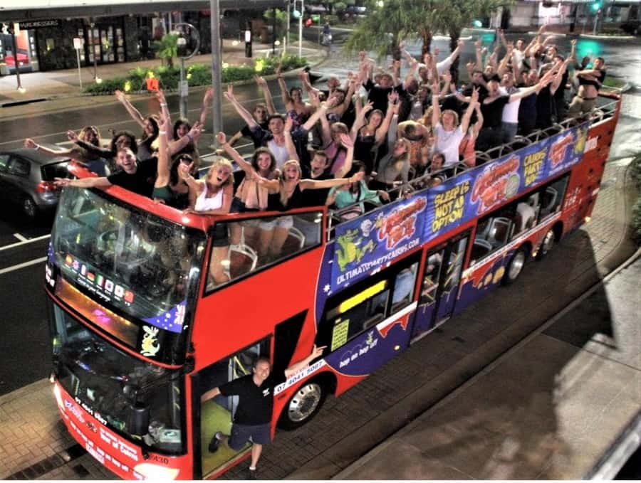 Cairns: Ultimate Party Bus with drinks included - What the five drinks are really worth