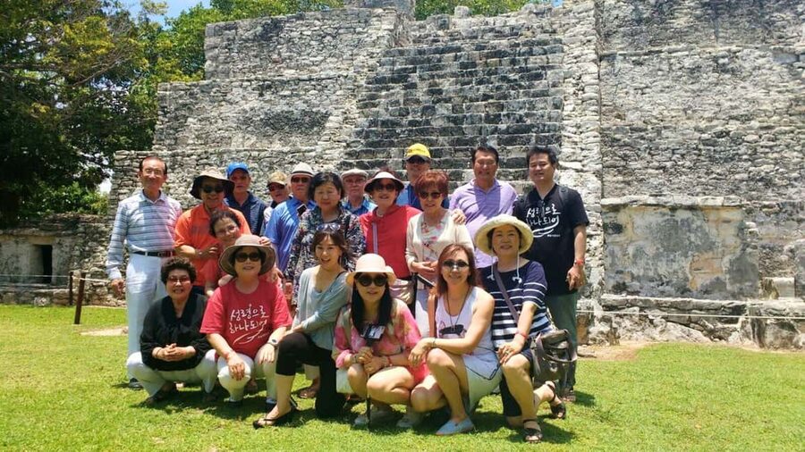 Cancun: Guided City Tour with Shopping by Double Decker Bus - El Meco gives the morning some substance