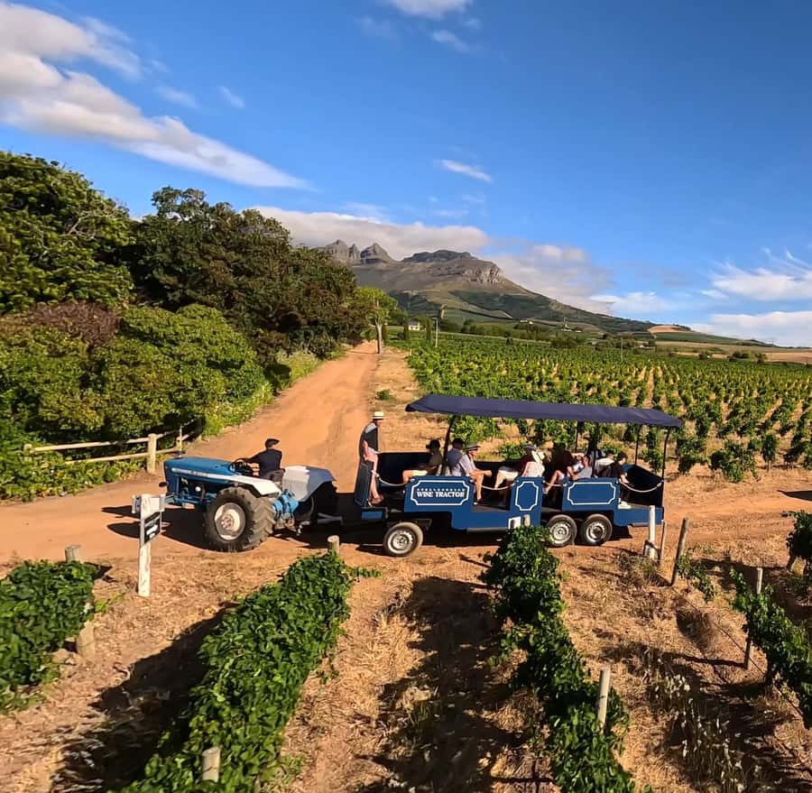 Cape Town: Stellenbosch Hop-On Hop-Off Tractor Transfer - How the hop-on-hop-off system works