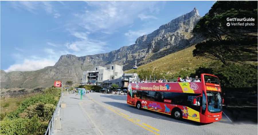 Cape Town: Table Mountain Cable Car, Hop-On Hop-Off Bus Tour - Riding the red route to Table Mountain
