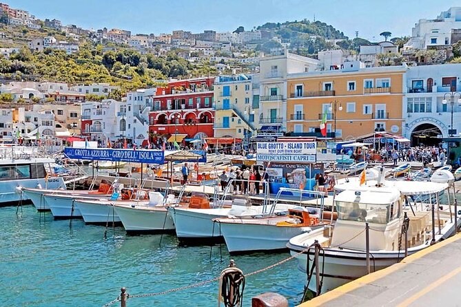 CAPRI - DIY Day Trip Package - BoatTour, BlueGrotto,Bus&Lunch - Collecting tickets at Marina Grande