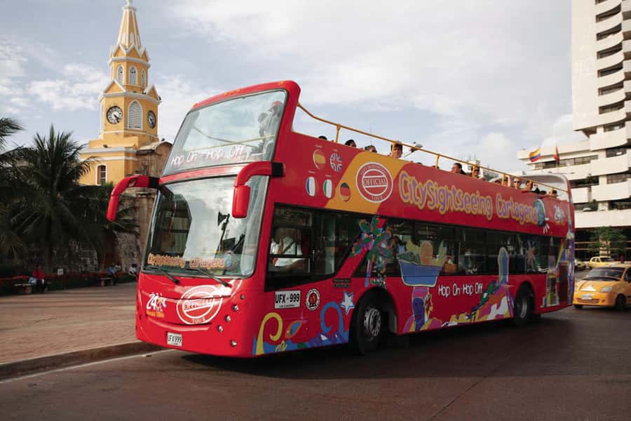 Cartagena: City Sightseeing Hop-On Hop-Off Bus Tour & Extras - Stops 11 and 12: Hotel Hilton, El Laguito, and the Convention Center