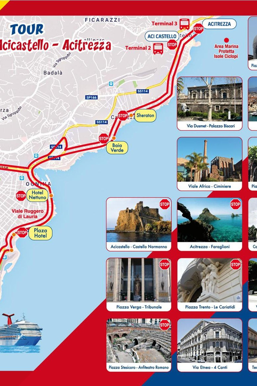 Catania: Hop-On Hop-Off Bus to Acicastello and Acitrezza - What this bus tour is really good at