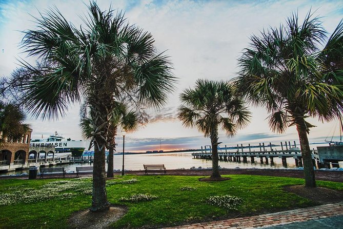 Charleston See-It-All City Bus Tour with Adventure Sightseeing - The Battery photo stop and Charleston Harbor views