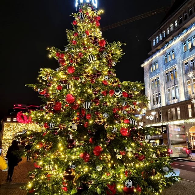 Christmas market lights tour bus through Berlin, free mulled wine (2.5 hours) - What the German guide adds