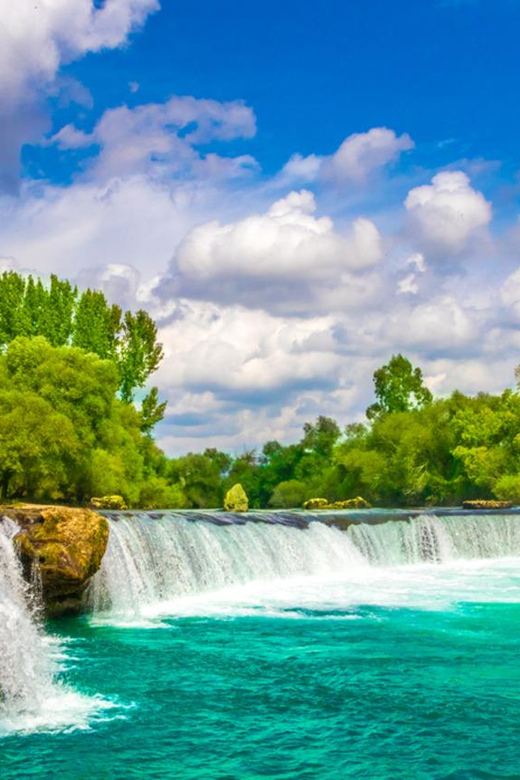 City of Side: Cabrio Bus & Green Lake Boat Tour with Lunch - Manavgat Waterfall is scenic but not fully included