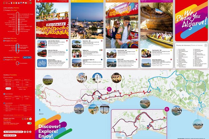 City Sightseeing Albufeira Hop-On Hop-Off Bus Tour - Westbound stops: Mercado, Salgados, and Galé