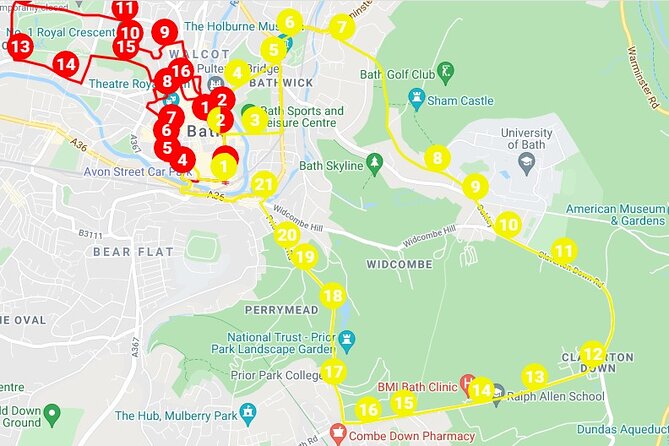 City Sightseeing Bath Hop-On Hop-Off Bus Tour - The skyline route needs more time than you think