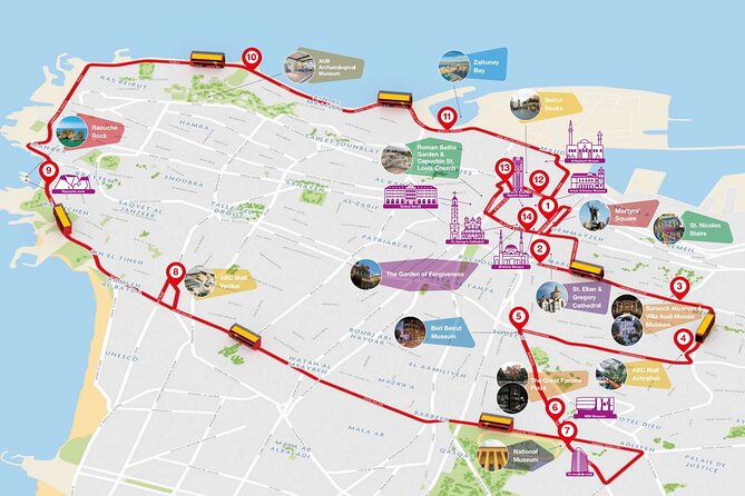 City Sightseeing Beirut Hop-On Hop-Off Bus Tour - Beit Beirut and the National Museum