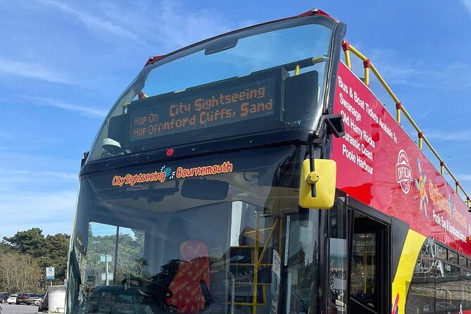 City Sightseeing Bournemouth Hop-On Hop-Off Bus Tour - West Cliff, Westbourne, and Branksome Chine