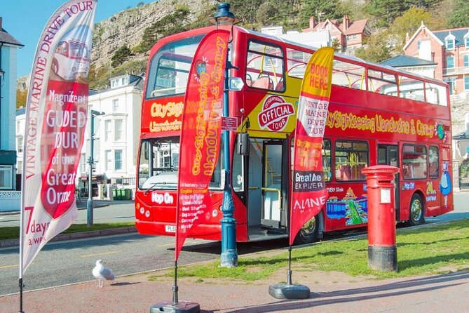 City Sightseeing Llandudno Hop-On Hop-Off Bus Tour - West Shore is the quieter stop