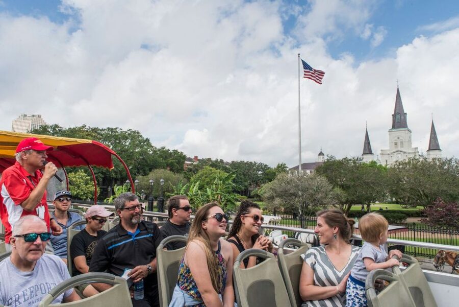 City Sightseeing New Orleans HOHO Bus Tour & Bookable Extras - Jackson Square and the French Market