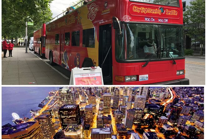 City Sightseeing Seattle HOHO Bus Tour + Bookable Extras - The 18 stops, from the Space Needle to Amazon Spheres