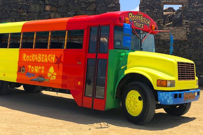 Colorful Beach Bus Sightseeing Tour of Aruba - The lighthouse viewpoint and the itinerary’s confusing label