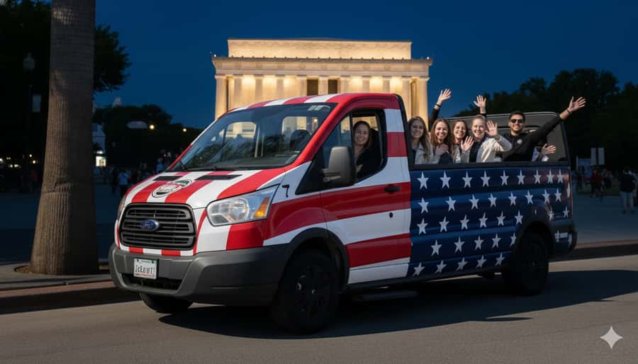 D.C: Monuments & History Guided Open-Air Bus Tour-Day &Night - The Washington Monument gives the tour its visual anchor