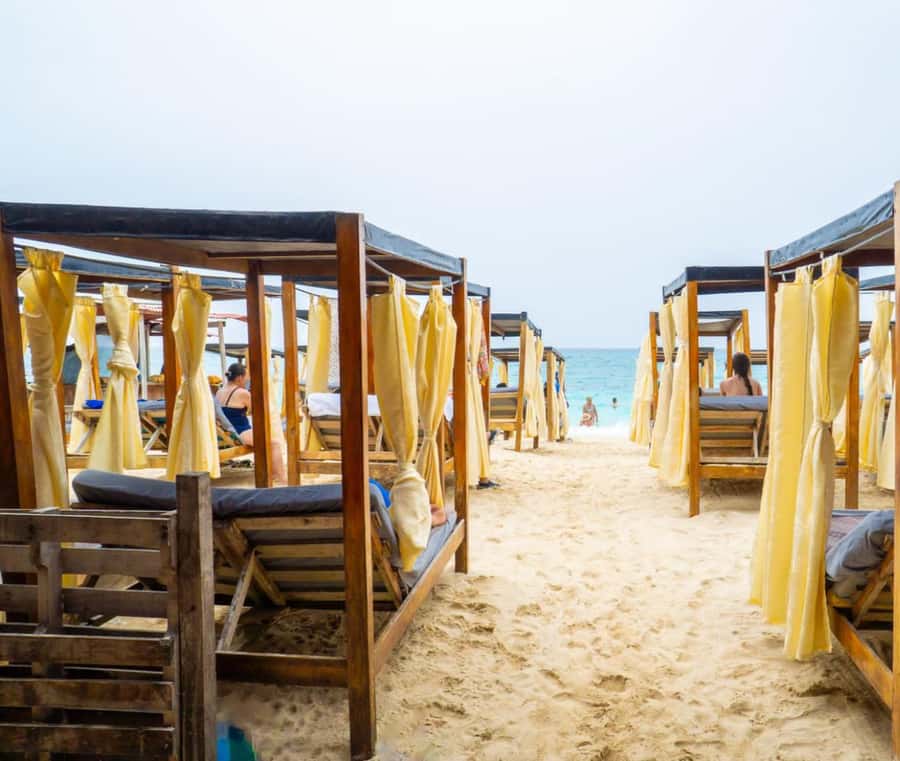 Daytour to Playa Tranquila VIP with Parasols, Lunch by bus! - Starting in Cartagena: pickup from the northern districts