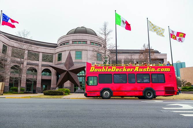 Double Decker Austin Single Loop Sightseeing Tour - The Driskill Hotel and the Texas Capitol