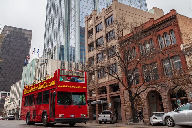 Double Decker Austin Single Loop Sightseeing Tour - 6th Street, the Driskill Hotel, and downtown history