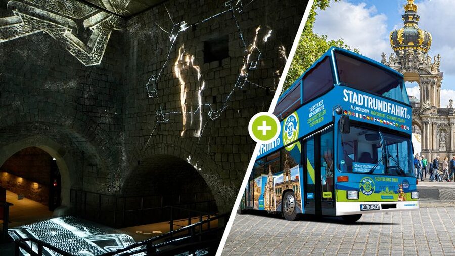 Dresden: 1-Day Hop-On Hop-Off Bus & Fortress Xperience - The old town walk from Postplatz