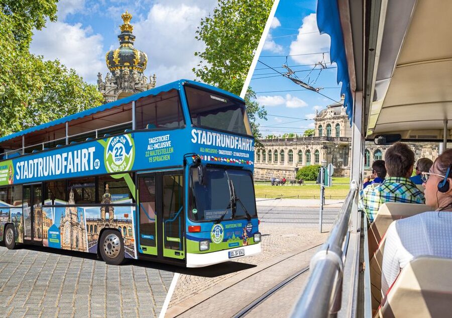 Dresden: 1-Day Hop-On-Hop-Off Bus Tour - Old Market Square and the Frauenkirche walk
