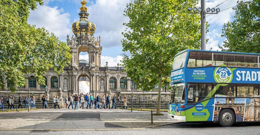 Dresden Castle Skip-the-Line Entry & 2-Day Hop-On Hop-Off - Using the bus over two days